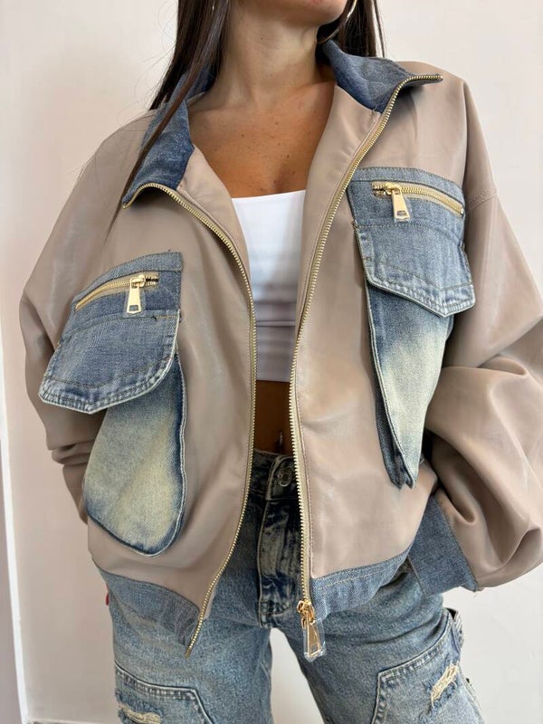 Jacket clash ivory