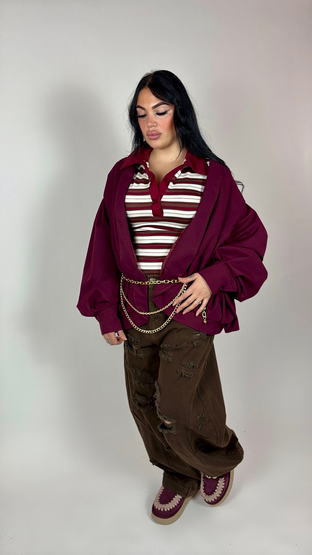 Giacca ballon bordeaux