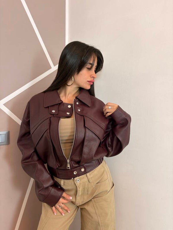 Jacket marsala