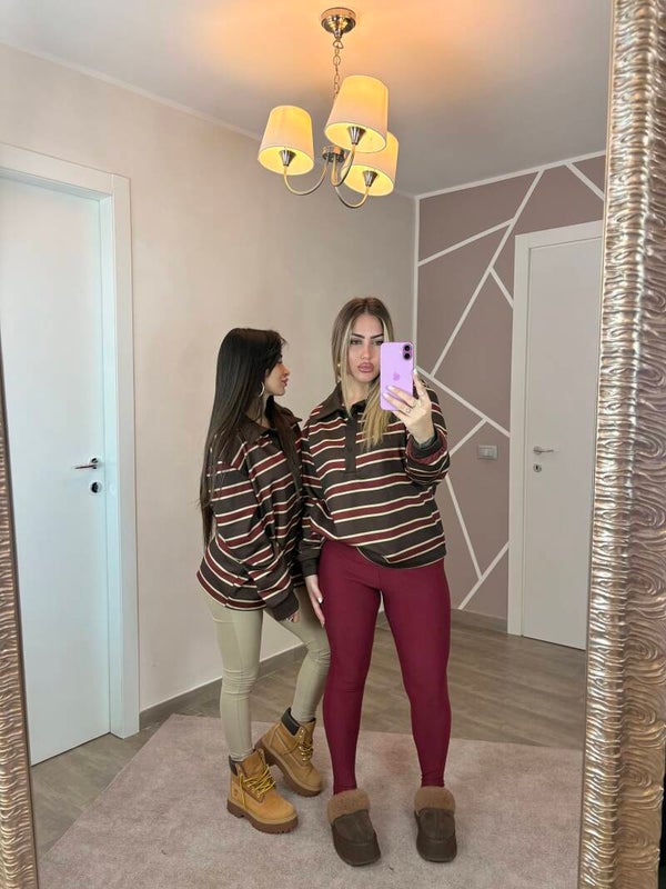 Felpa  retro stripes