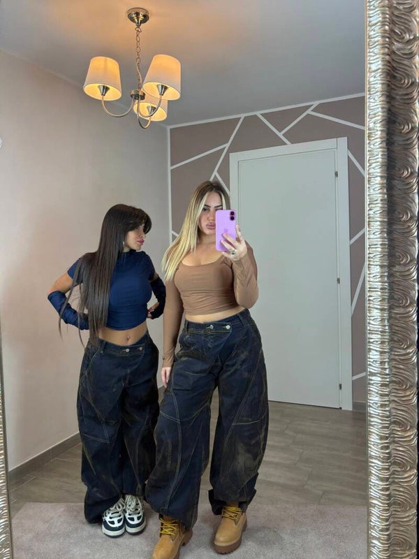 Denim velour night
