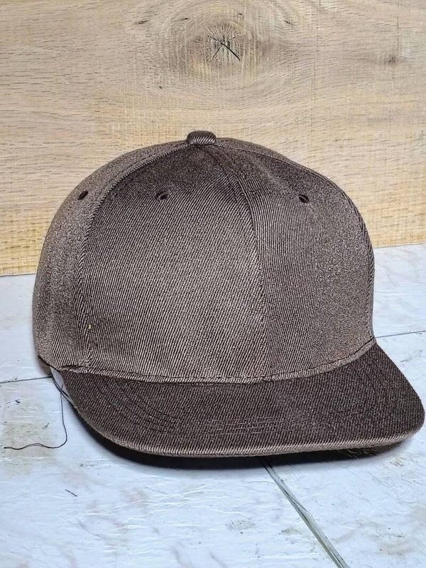 Brown baseball flat bill