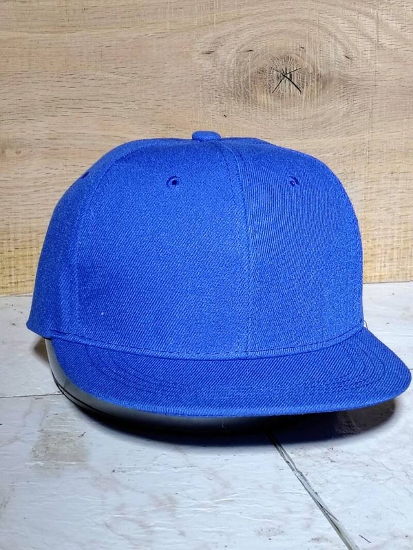 Blue baseball flat bill