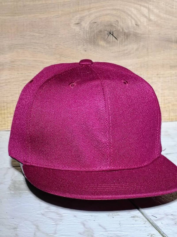 Maroon baseball flat bill
