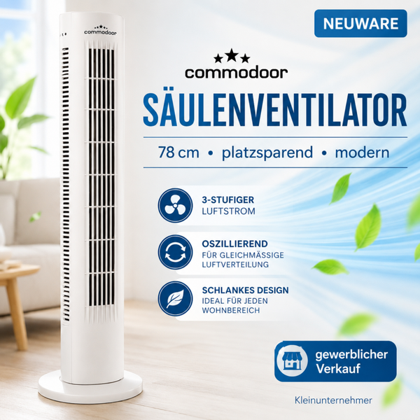 Commodor Tower Fan Turmventilator 78cm