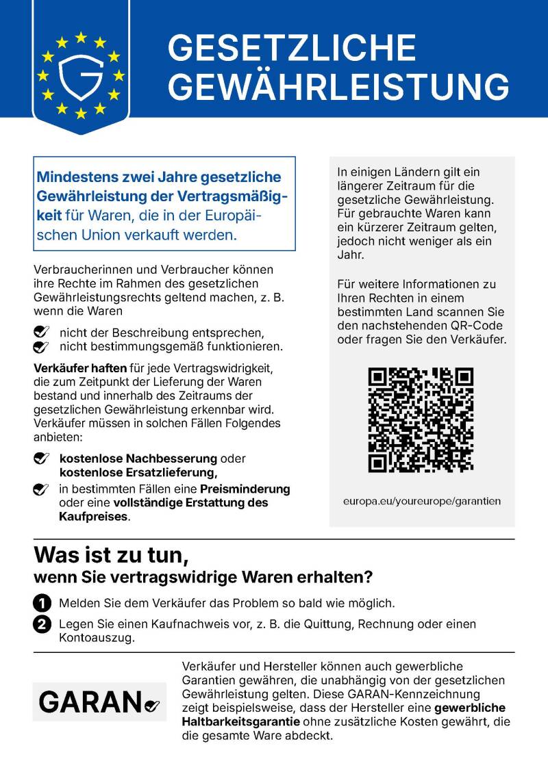 Bild Gesertzliche gewährleistung