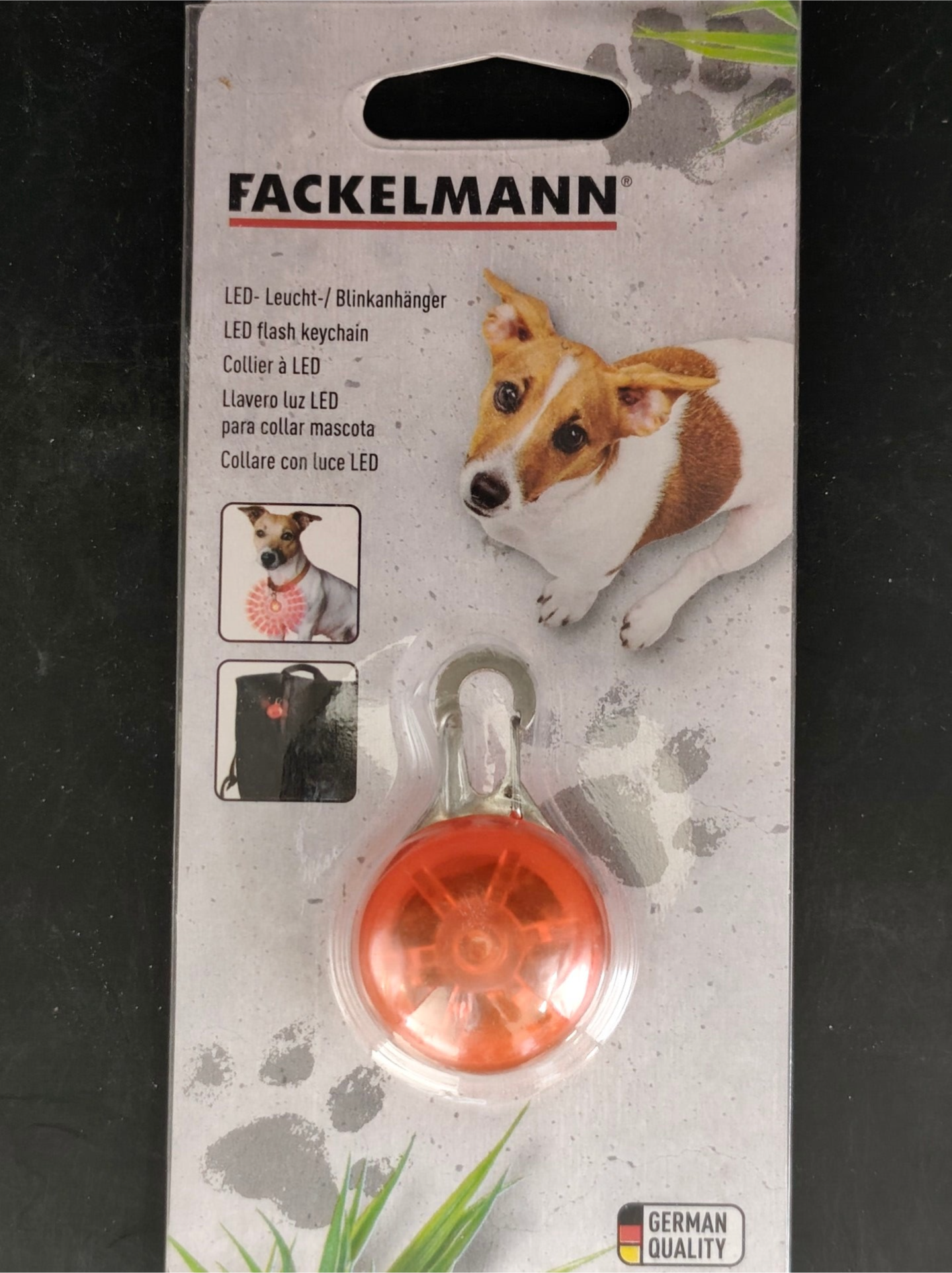 Fackelmann LED-Leucht- & Blinkanhänger – Sicherheit für Haustiere & Outdoor