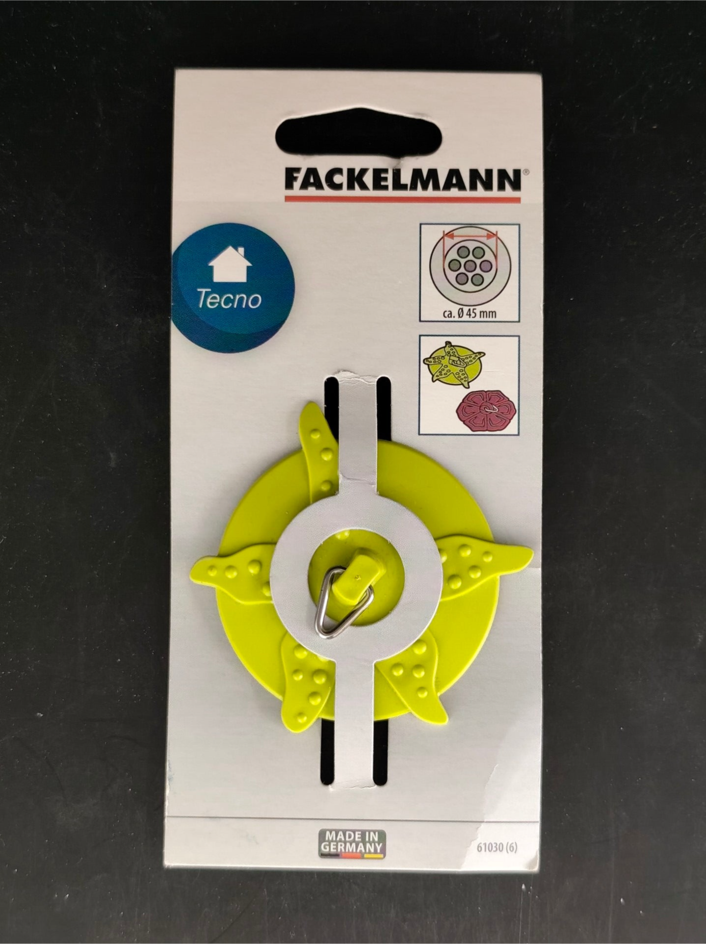 Fackelmann Abfluss-Stöpsel – in den Farben rot oder grün