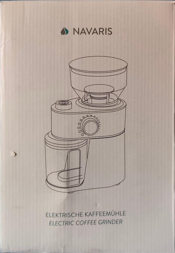 Navaris elektrische Kaffeemühle Roségold – 200 W, 27500 U/min, Edelstahl