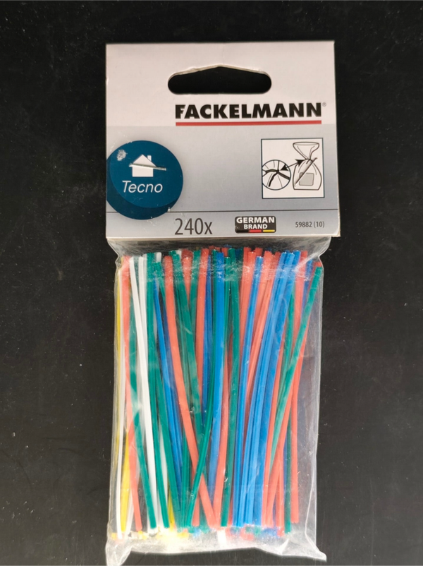 Fackelmann Bindestreifen bunt – 240 Stück ca. 9 cm