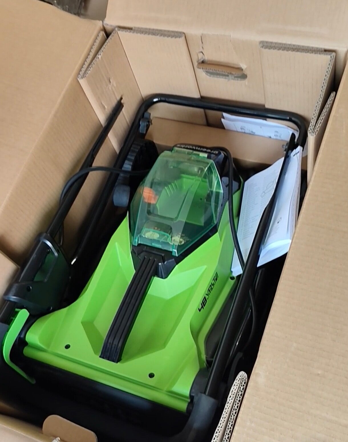 Greenworks G48LM36 Akku-Rasenmäher 48V 36 cm ohne Akku ohne Ladegerät