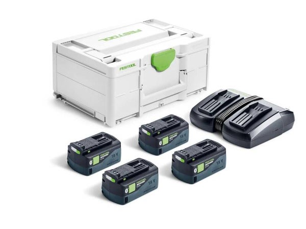 Festool Set énergie SYS 18V 4xHP5,0/TCL6DUO (578681)