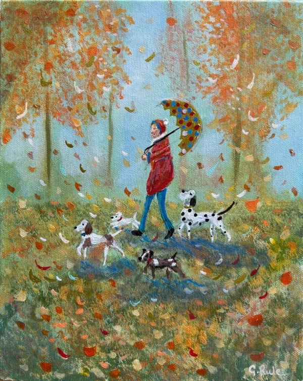 Golden days on autumn trails