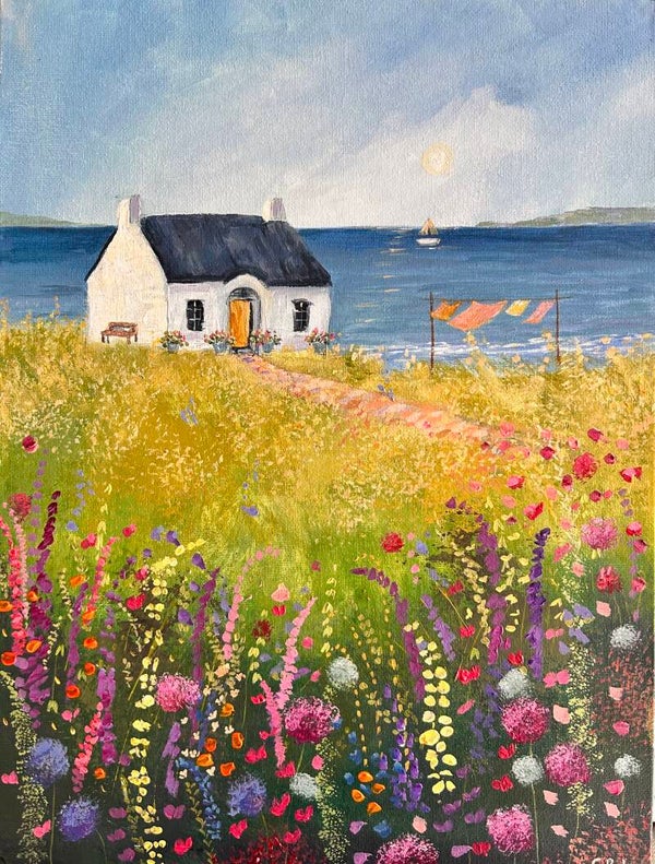 The cottage of contentment print