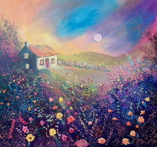 Moonlight over the meadow
