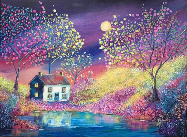 By the light of the moon