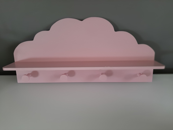 Houten kapstok Wolken