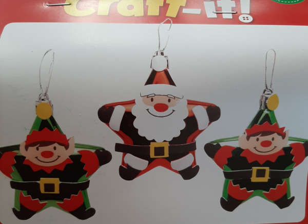 Kerstman en elf kerstbal