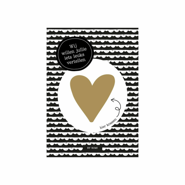 Kraskaart: Wij willen jullie iets leuks vertellen... oma en opa