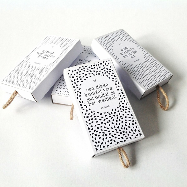 Wensdoos: "Een dikke knuffel voor jou omdat je het verdient"