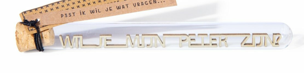 Proefbuis: 'Wil je mijn peter zijn?'