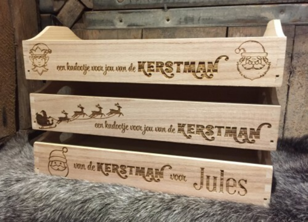 Houten dienplateau: Rendieren