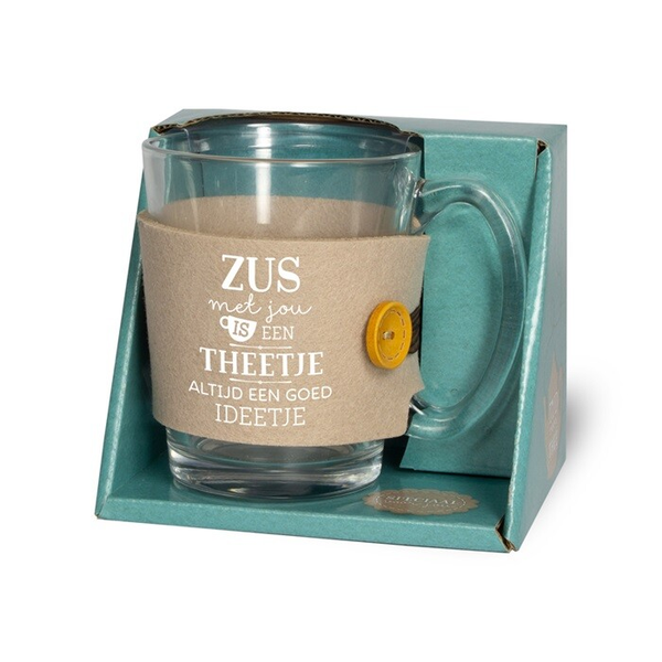 Theetas: Zus, met jou is een theetje altijd een leuk ideetje.