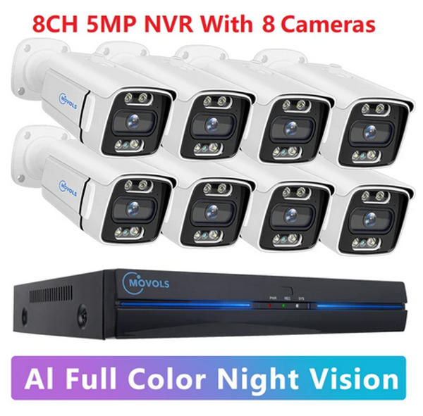 MOVOLS 8 CAMERAS 5MEGAPIXEL
