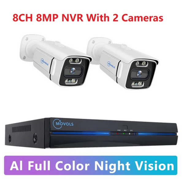 MOVOLS 8MP 2 CAMERAS 4K UHD