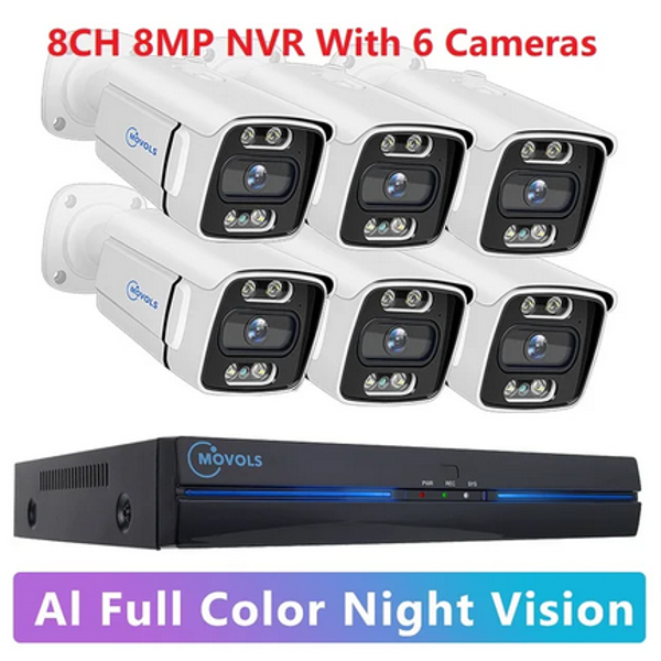 MOVOLS 8MP 6 CAMERAS 4K UHD
