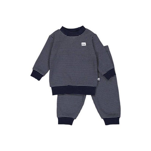 Feetje wafelpyama grijs