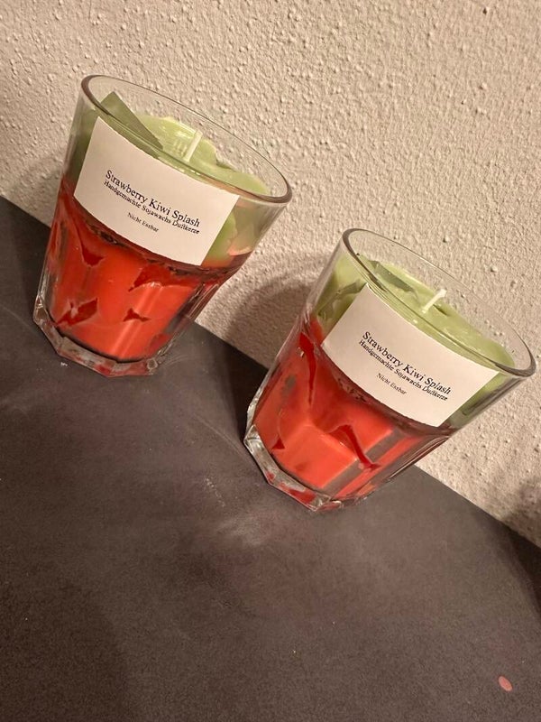 Handgemachte Sojawachsduftkerze