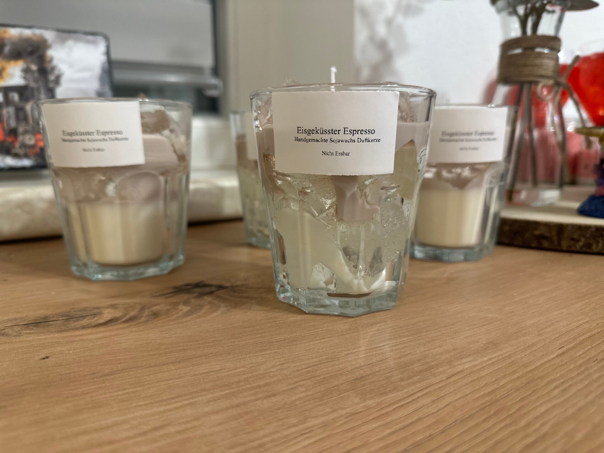 Handgemachte Sojawachsduftkerze