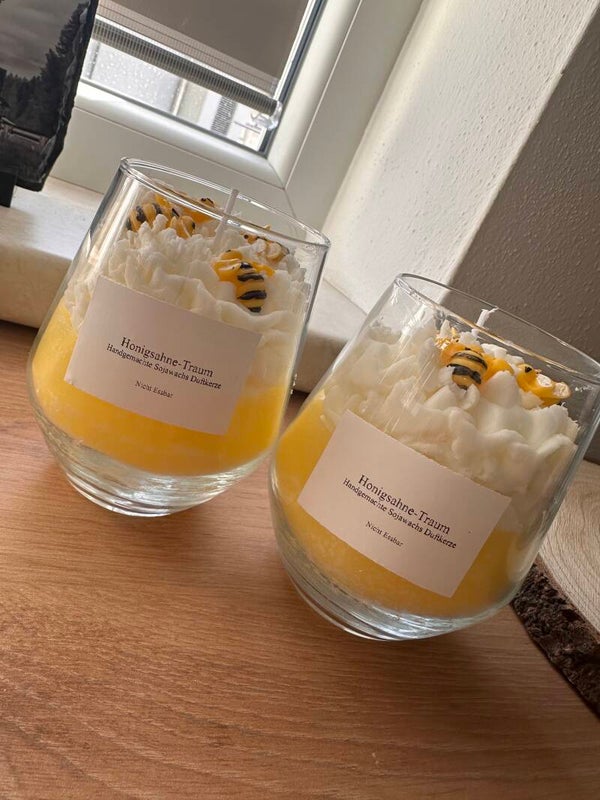 Handgemachte Sojawachsduftkerze