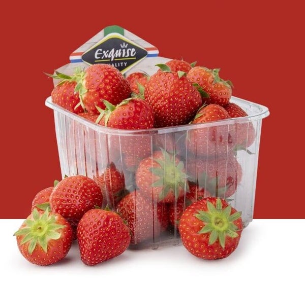 Fruithut aardbeien - doos 400 gram