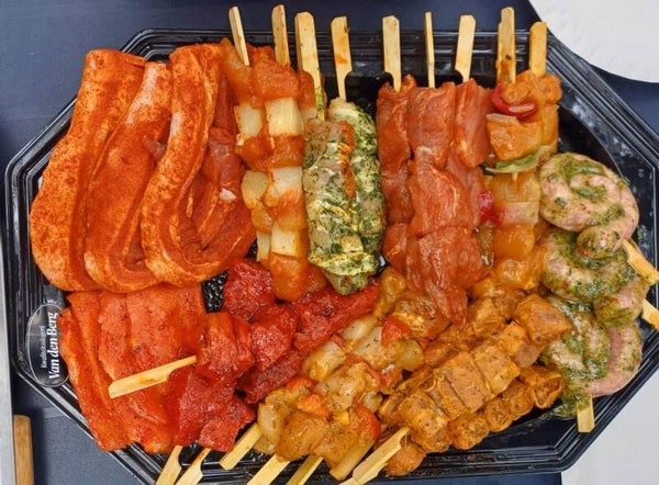 BBQ-schotel per persoon (5 stuks vlees)