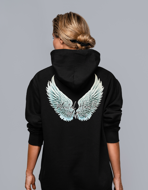 Mental Health Matters Hoodie (WINGS) ONE OFF