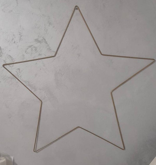 Stella Decorativa in Metallo – Struttura per Luci Natalizie