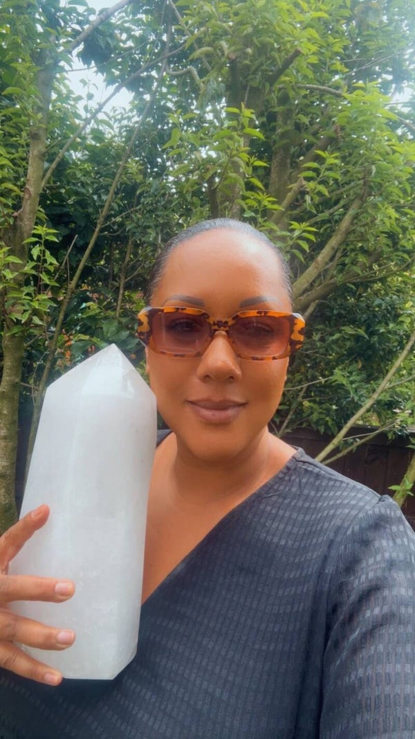 Premium Clear Quartz Polished Tower