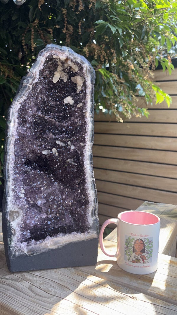 10kg Amethyst Church with Calcite Inclusions