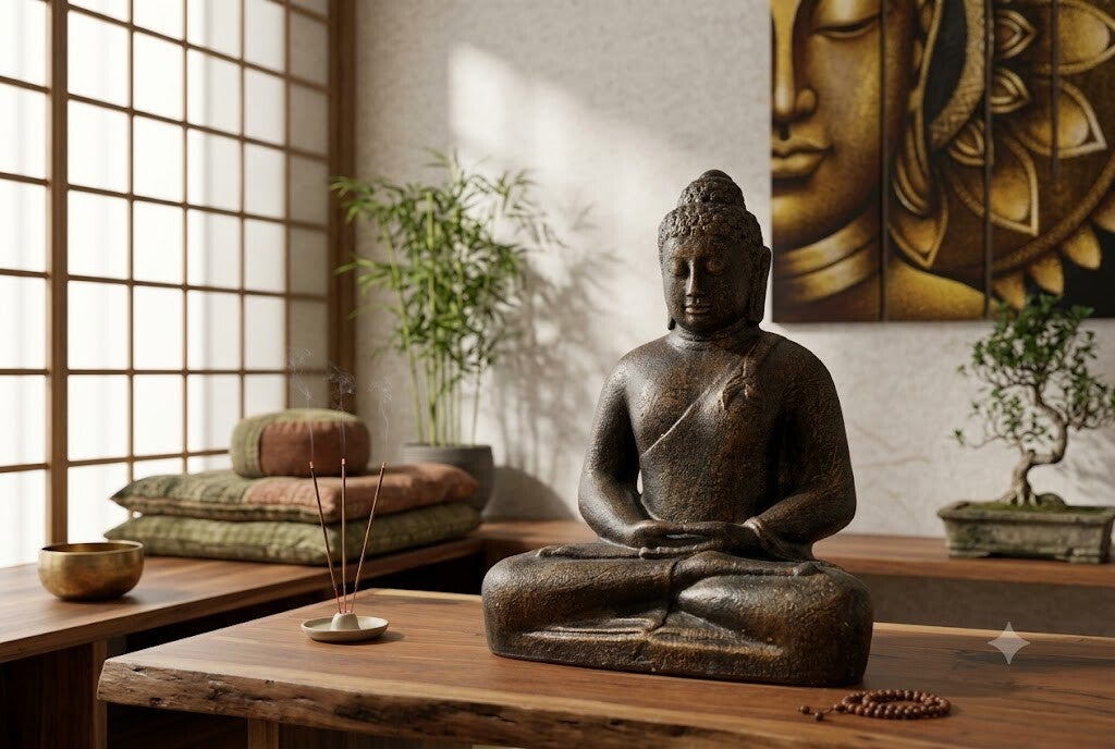Medium Buddha Classic Antique Gold - 0.5m