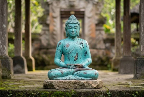 Medium Buddha Classic Turquoise & Stone - 0.5m