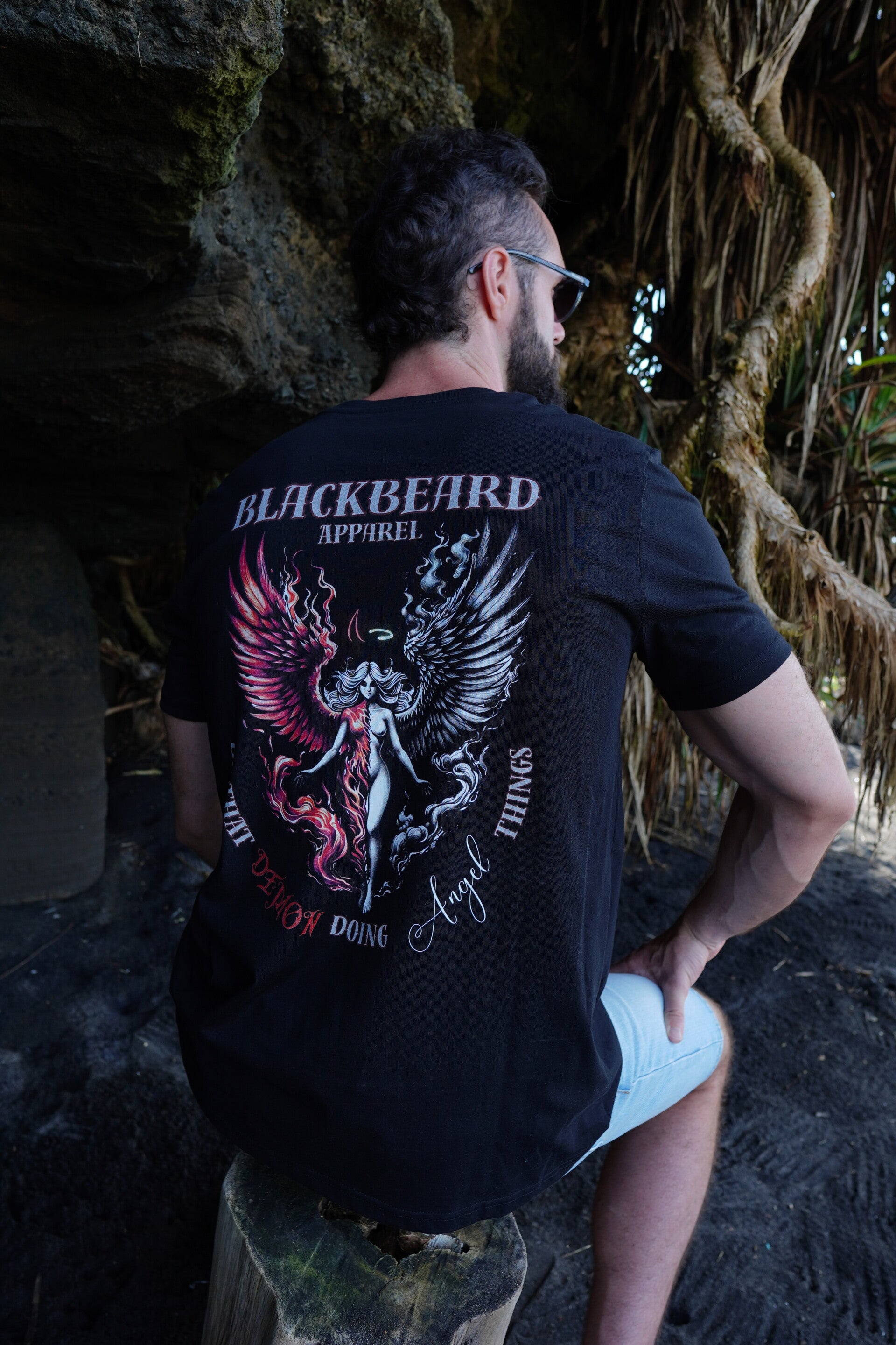 Angel of a Demon Tee Black