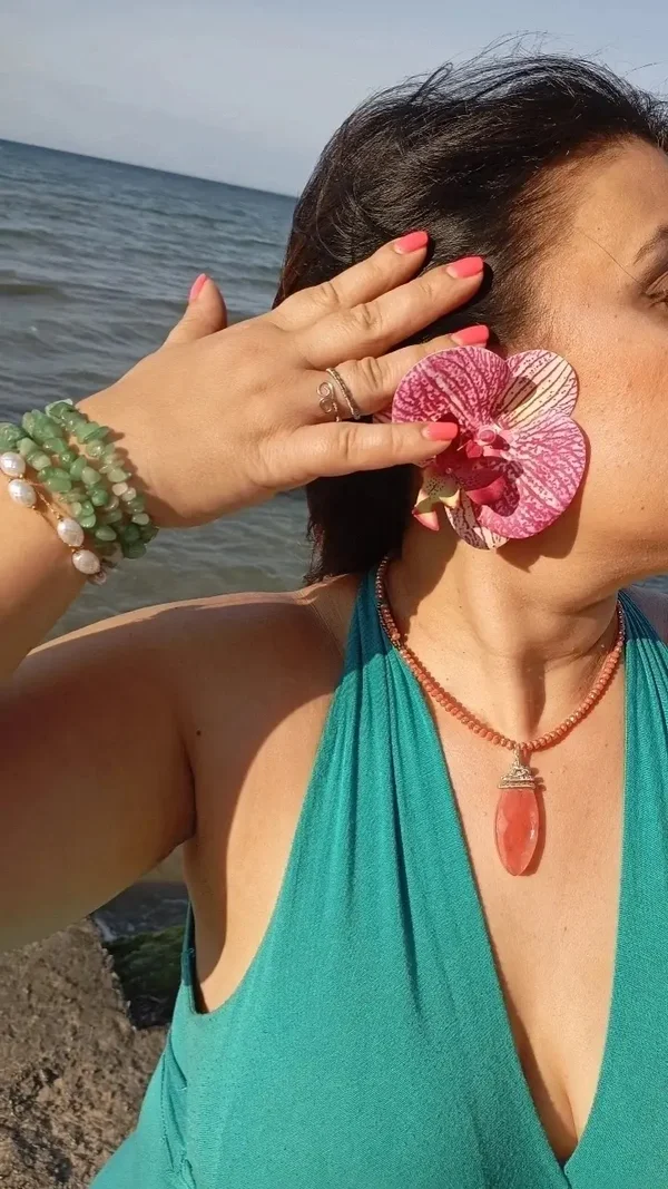 Fairytale necklace agate (handmadeartistic)