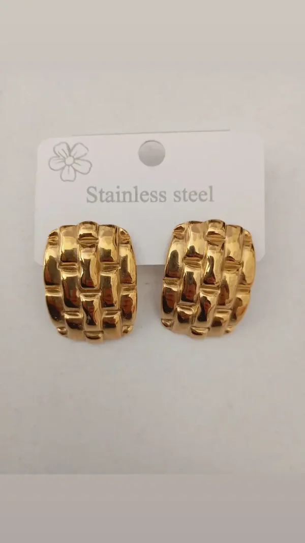 Σκουλαρίκια μωσαϊκό (steel)