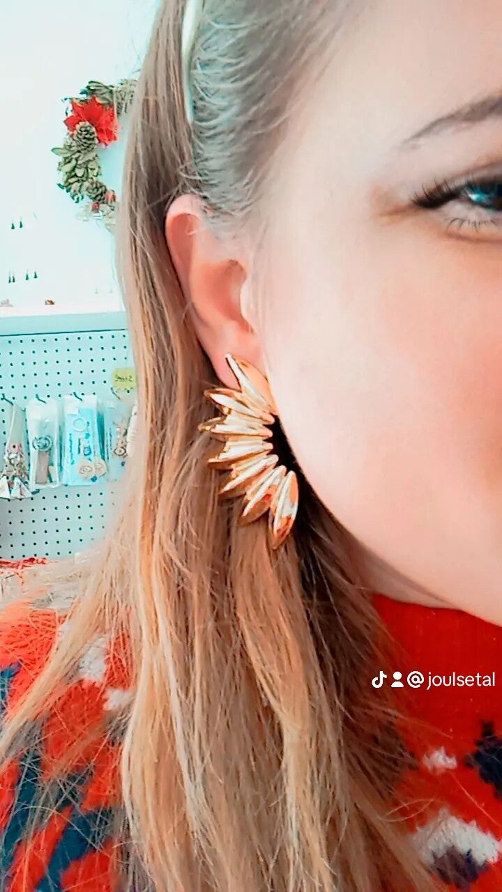 Half sun earrings
