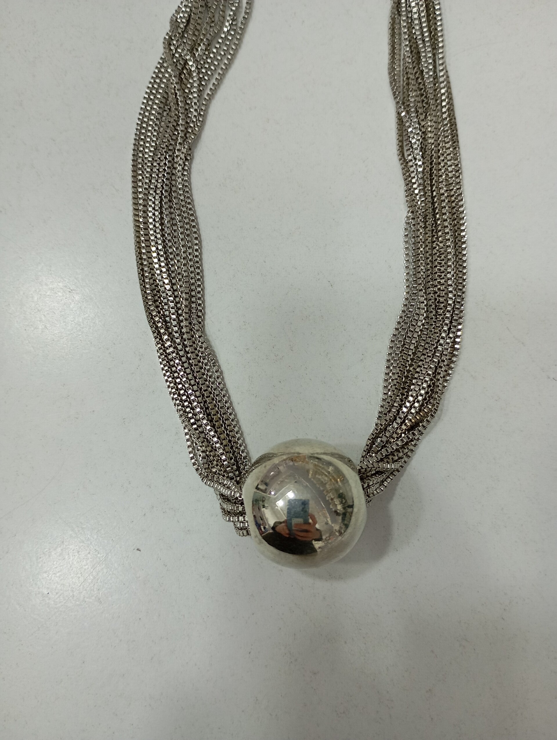 Ball choker necklace (steel)