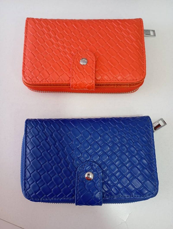 Εργονομικό πορτοφόλι1 Μπλε/πορτοκάλι
