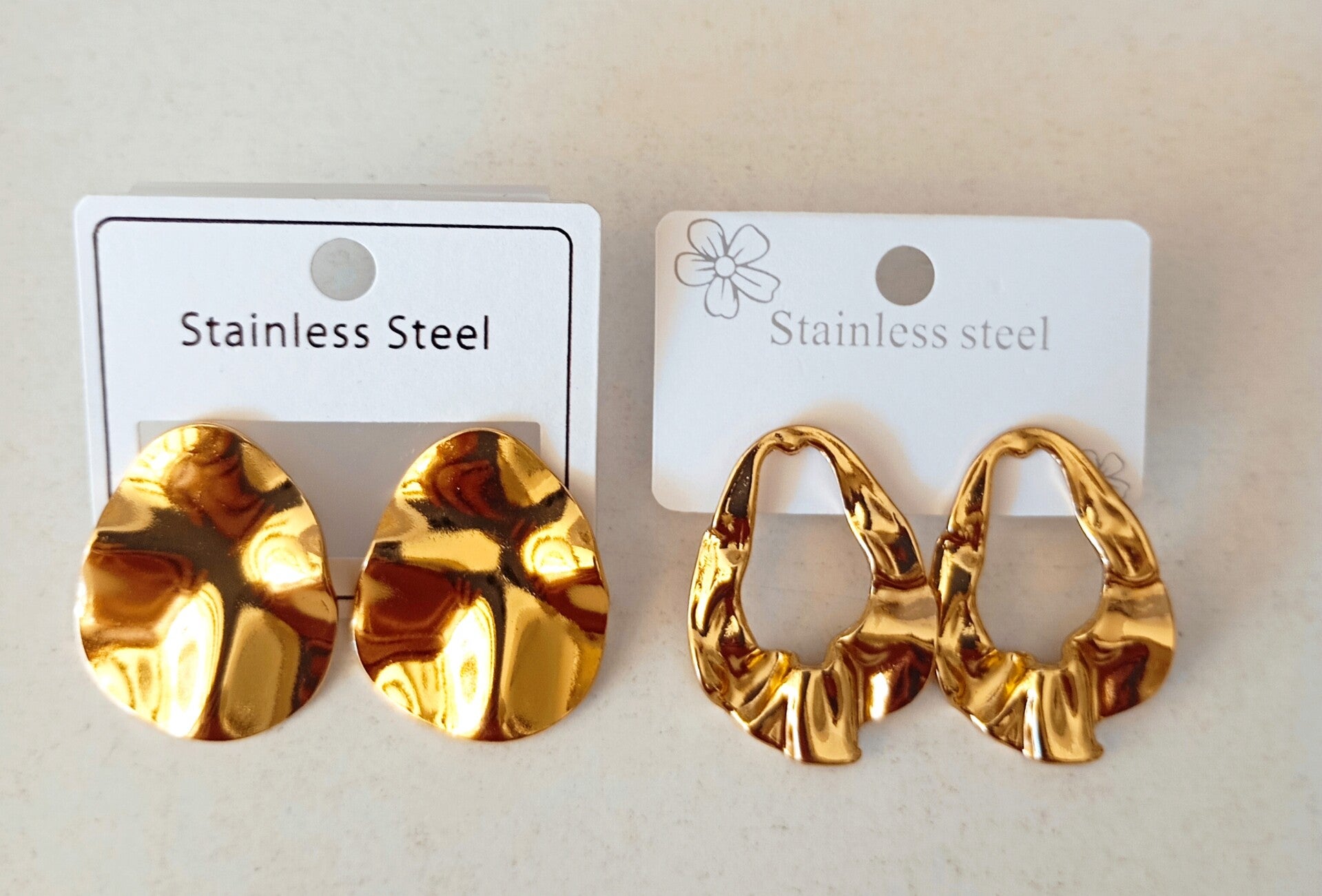 Shining earings (steel)
