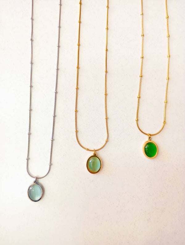 Oval pendant (steel)